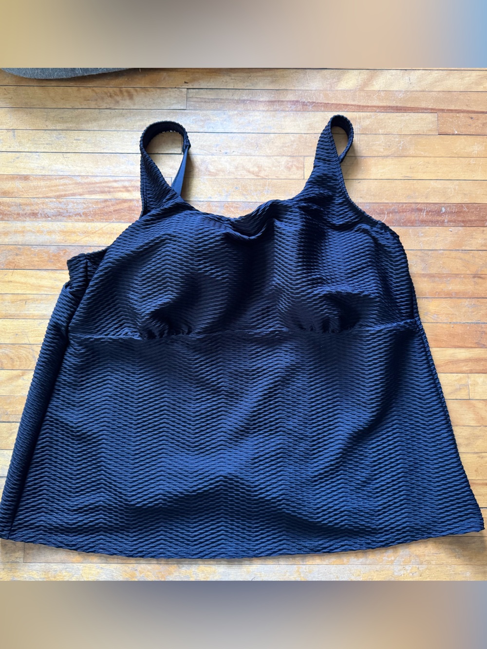 Sz 24w Lands End Textured Swim Top